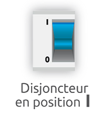 Disjoncteur en position I